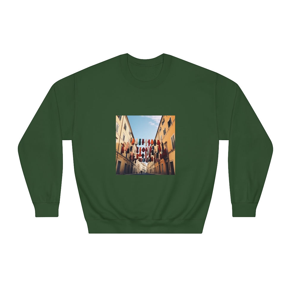 Thumbnail: Hanging Fashion in Rome Sweatshirt | Unisex DryBlend® Crewneck