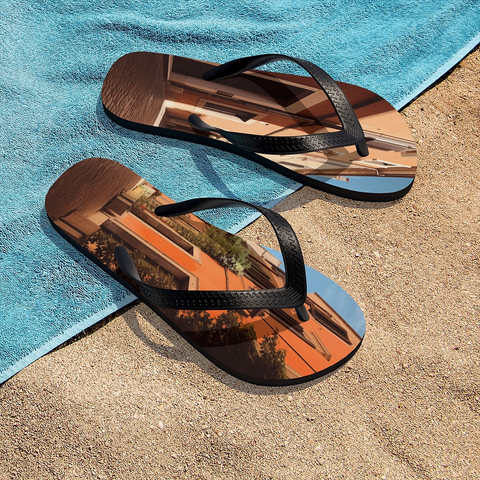 Thumbnail: Roman Streets Unisex Flip-Flops