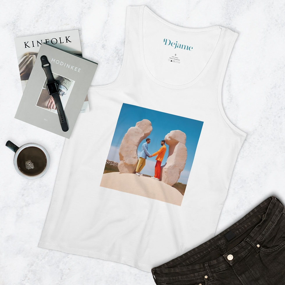 Thumbnail: Lovers Colour Block Men's Tank Top