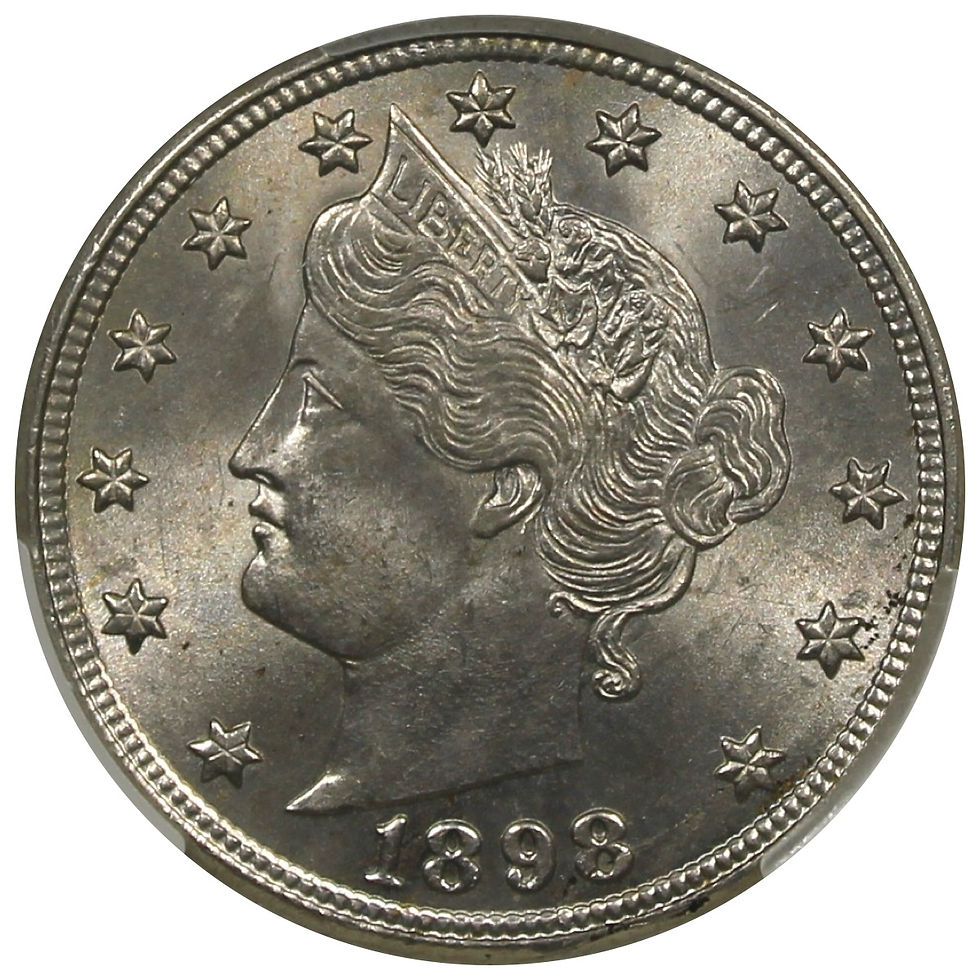 Thumbnail: 1898 Liberty V-Nickel CAC MS64