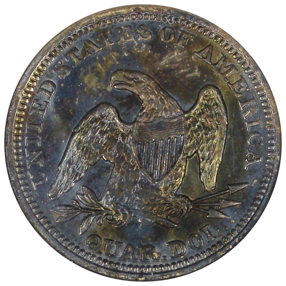 Thumbnail: 1856 Seated Liberty Quarter NGC MS65