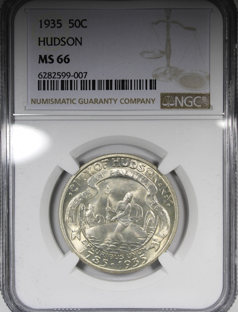 Thumbnail: 1935 Hudson Commemorative Half Dollar NGC MS66