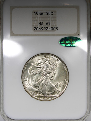 1936 Walking Liberty Half Dollar NGC MS65 CAC | Acousha Collectibles