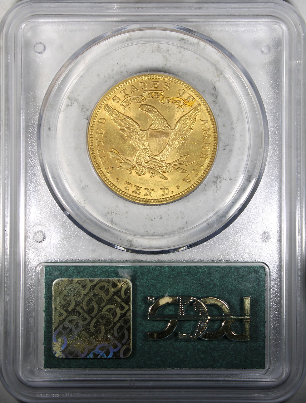1907 $10 Gold Liberty PCGS AU58 (Doily) | Acousha Collectibles