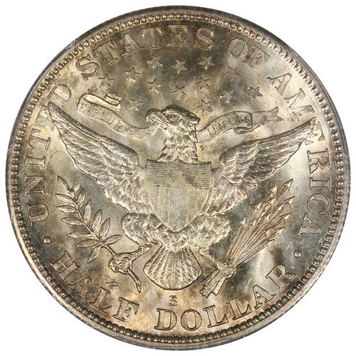 1915-S Barber Half Dollar PCGS MS63 | Acousha Collectibles