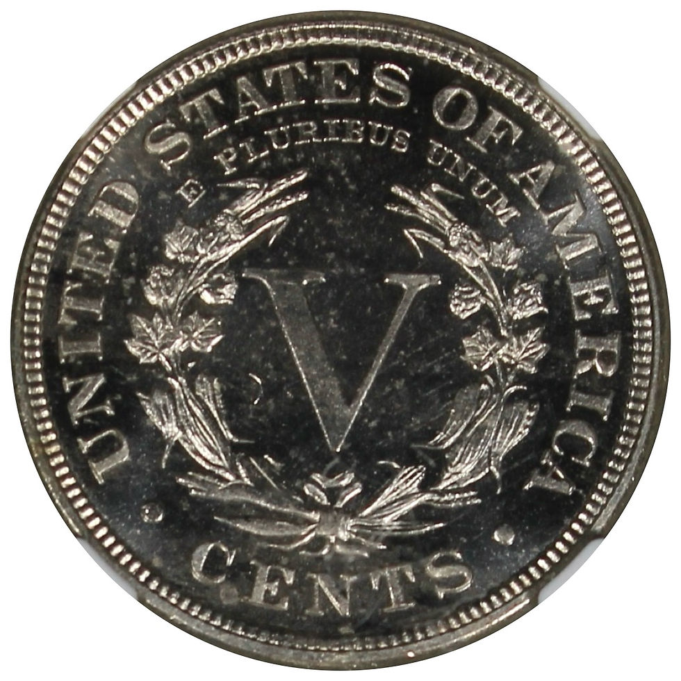 Thumbnail: 1884 Proof Liberty V-Nickel NGC PR65 CAMEO