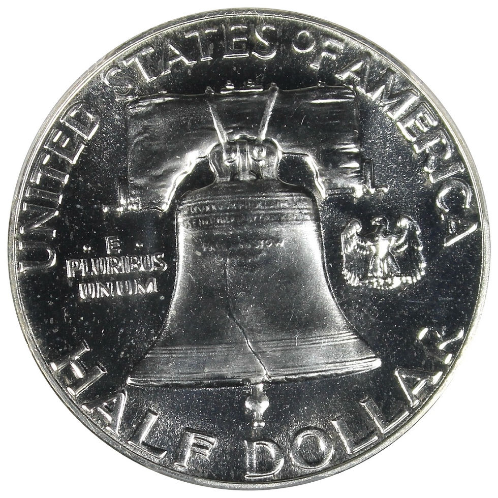 Thumbnail: 1955 Proof Franklin Half Dollar PCGS PR68 CAC