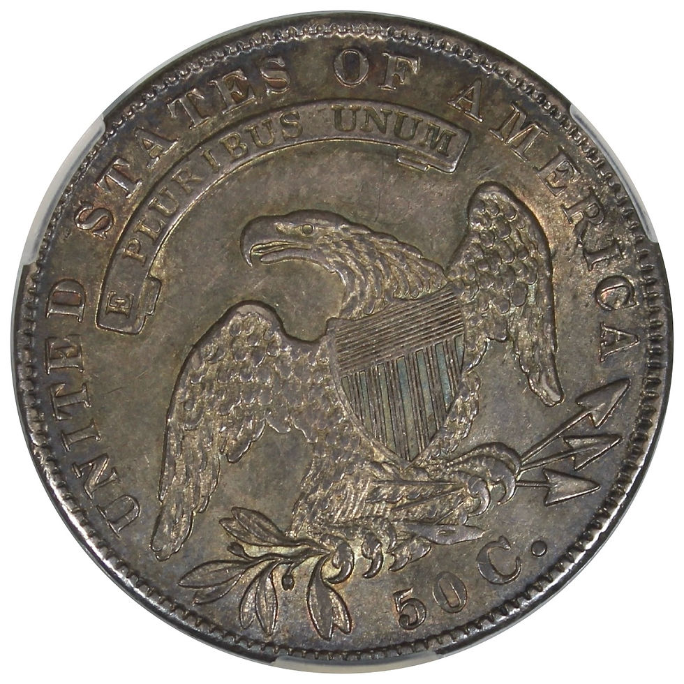 Thumbnail: 1836 Capped Bust Half Dollar CAC AU55