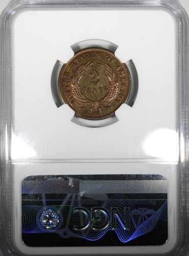 1869 Proof Two Cent Piece NGC PR62BN | Acousha Collectibles