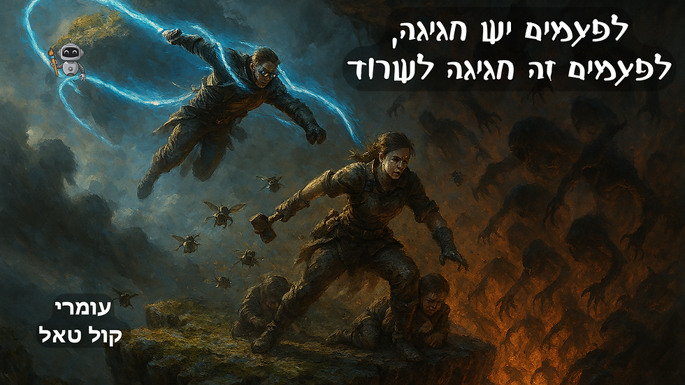 נווד אוויר מגיע אל קהילה שחיה בצמרת עץ