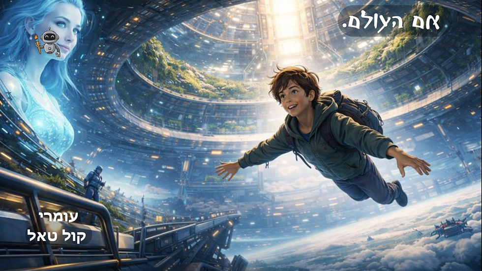 Two men relax on beach chairs, wearing blue bandanas and sunglasses. Blue umbrellas and a cooler are nearby. Hebrew text is visible.