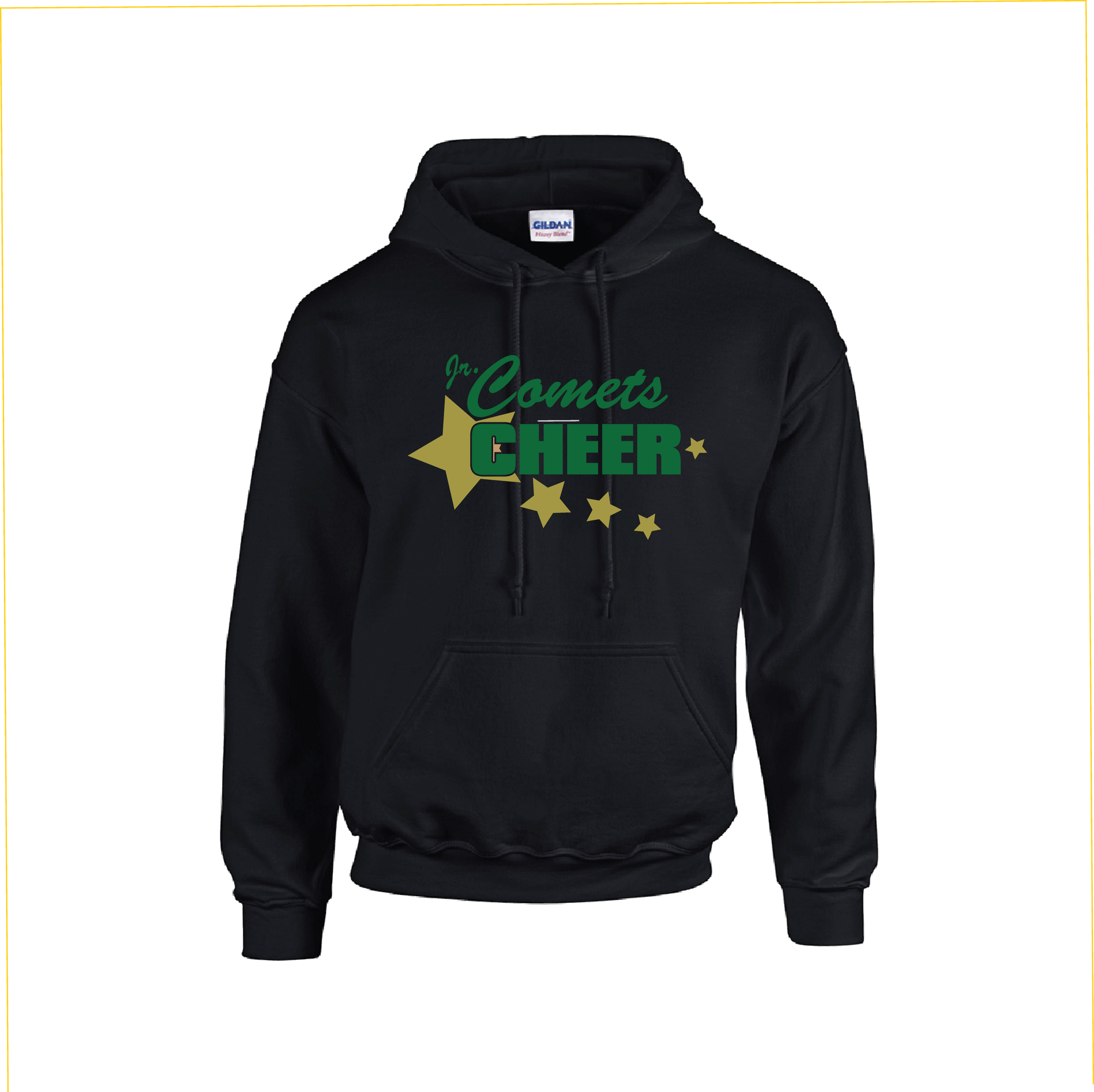 Jr Comets Cheer 3 Glitter Hoodie