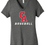 Thumbnail: CA Baseball D2 Ladies V-TEE