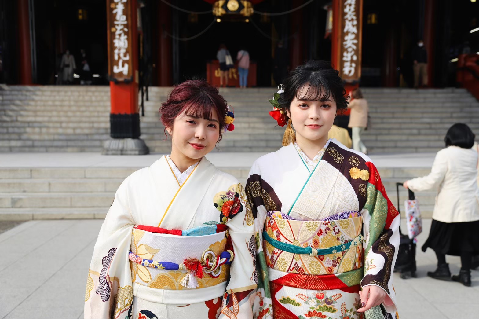 成人式前撮りロケ撮影の外観