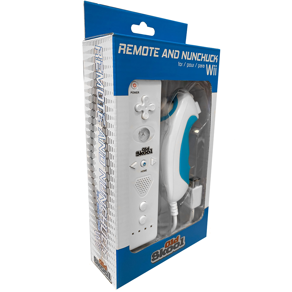 WIRELESS REMOTE AND NUNCHUCK COMBO FOR Wii & Wii U -White