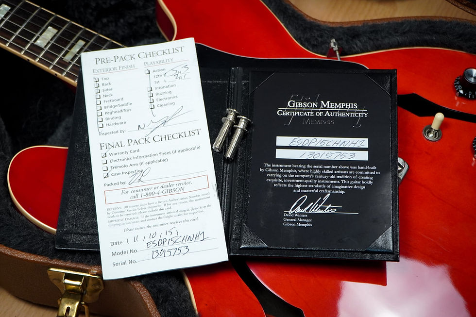 Thumbnail: 2015 Gibson ES-335 Cherry Block Inlay Semi Hollow Electric Guitar Burstbuckers &