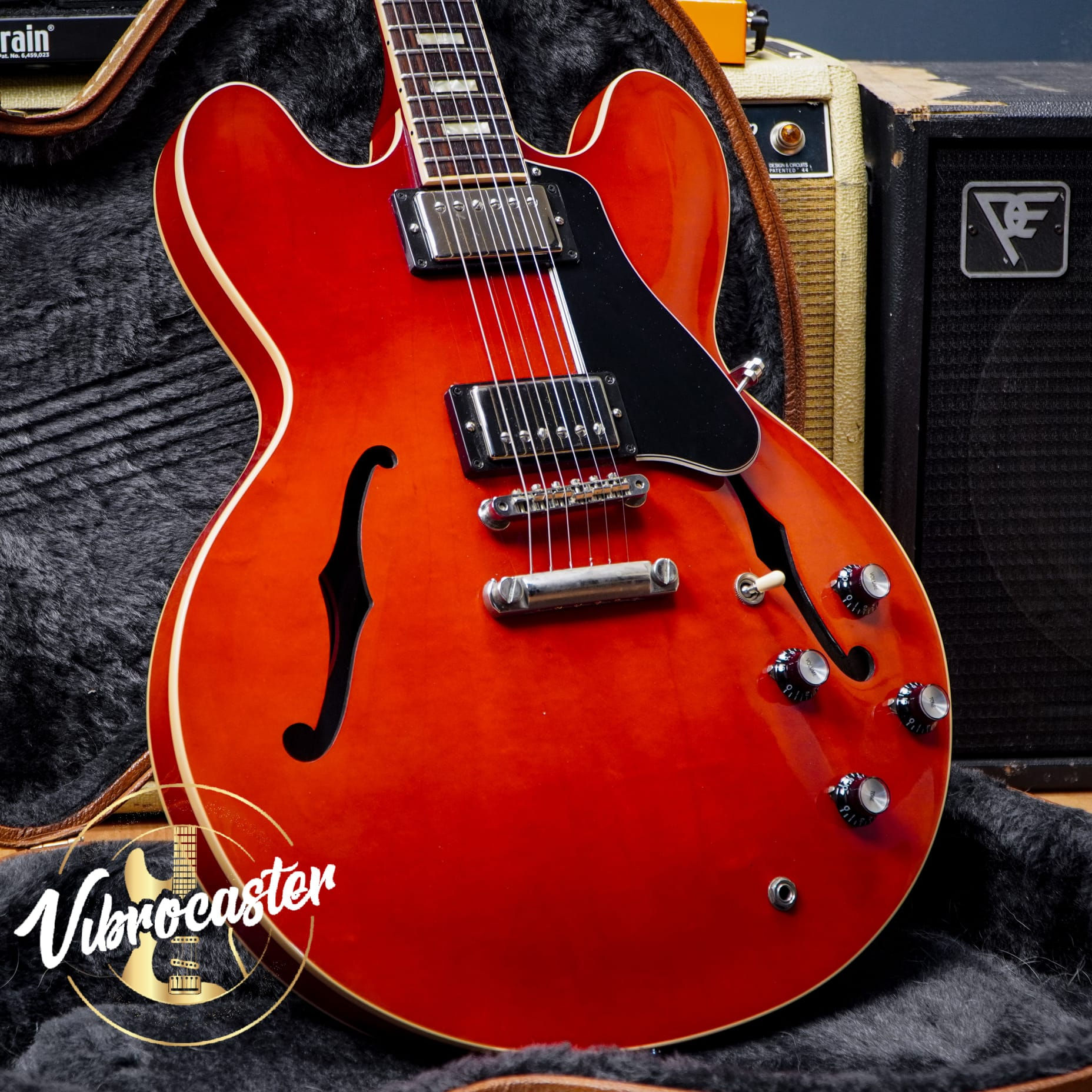 2015 Gibson ES-335 Cherry Block Inlay Semi Hollow Electric Guitar Burstbuckers &