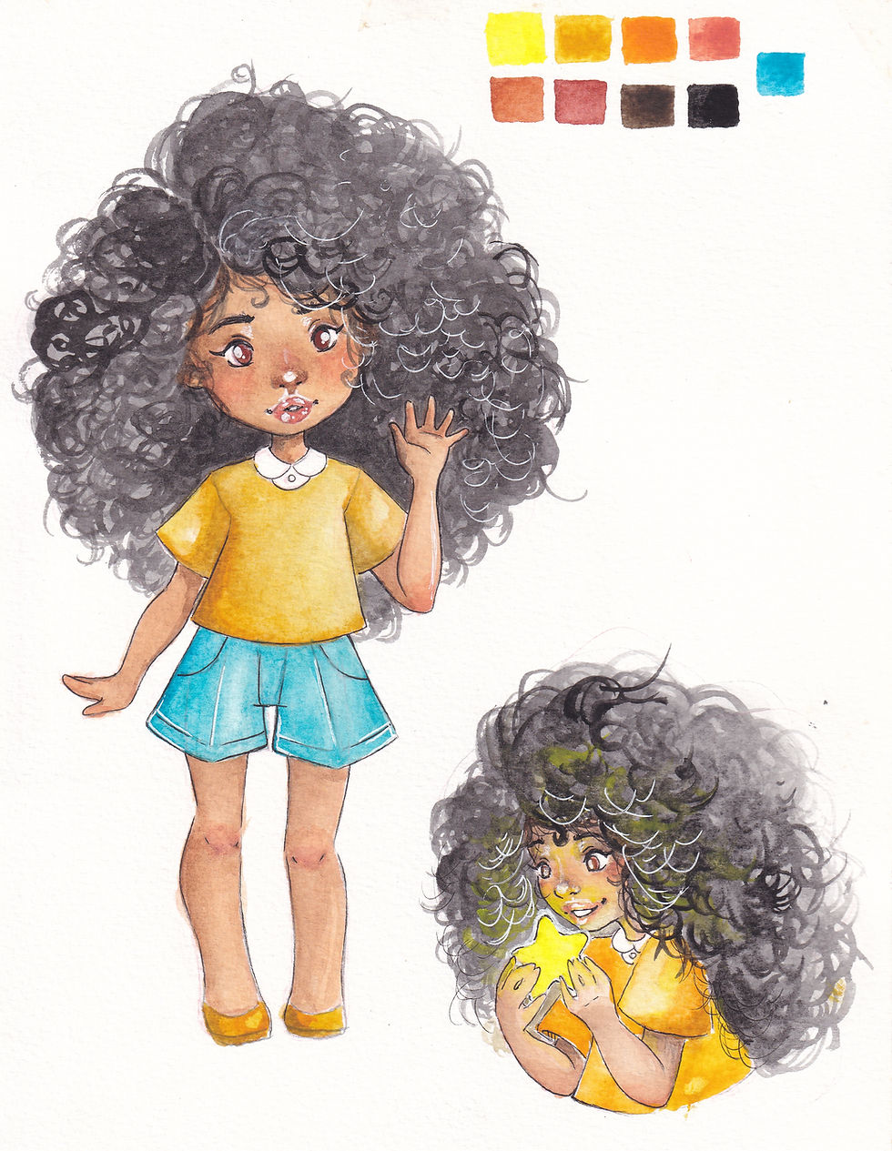 A character study for a possible version of Joana (2020).