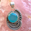 Thumbnail: Faceted Aventurine & Sterling Silver Pendant