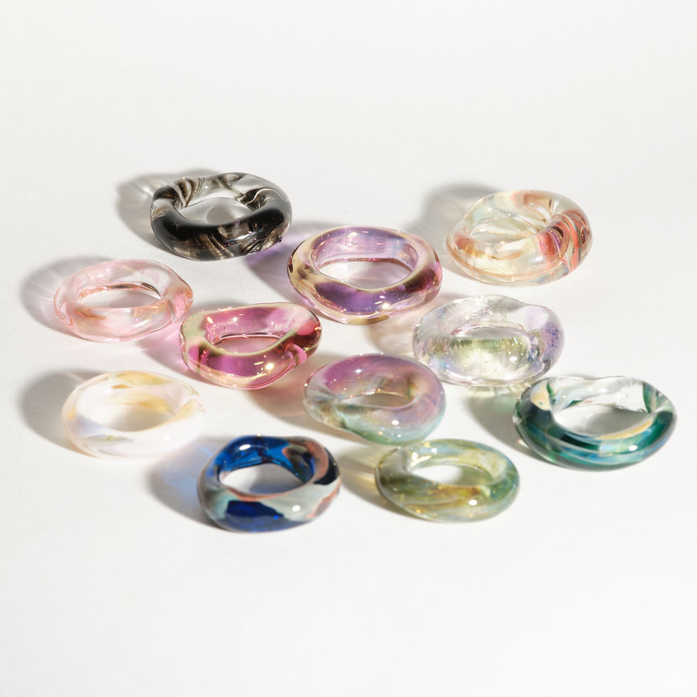 Miniatura: ANEL DONUT AZUL
