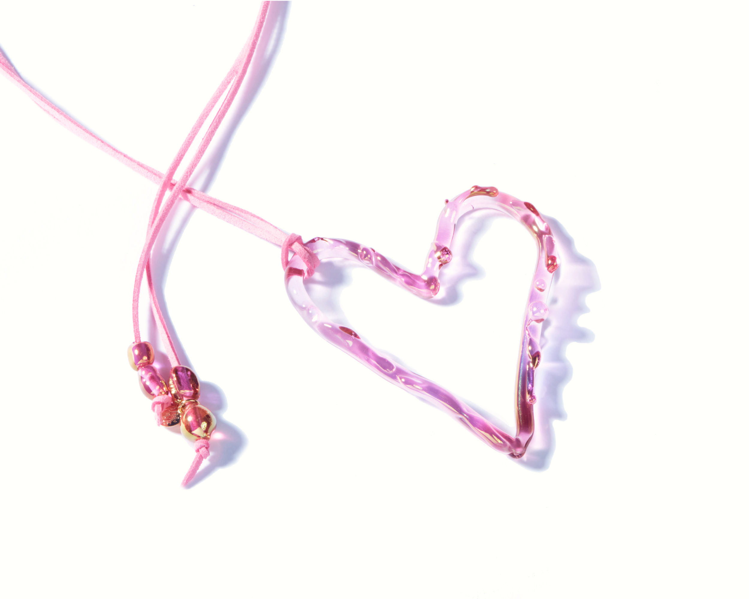 Pingente heart of glass