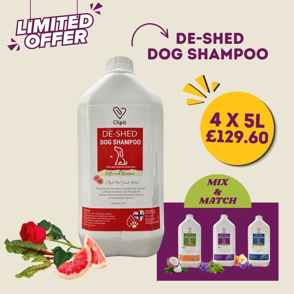 Clipit De-Shed Dog Shampoo