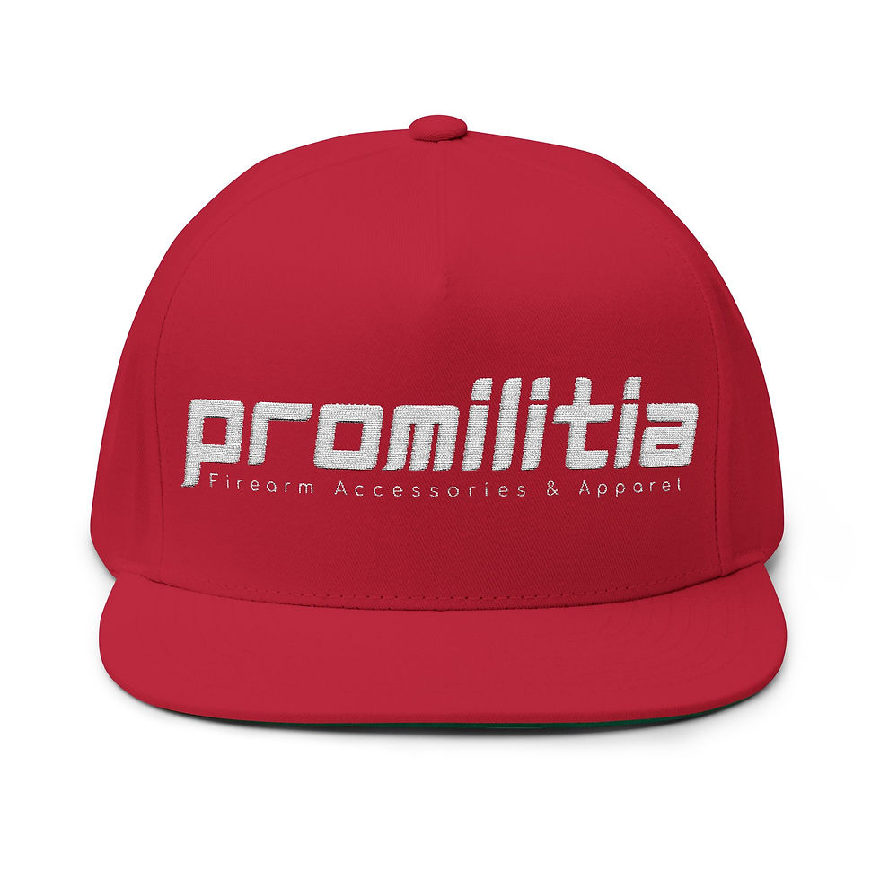 Thumbnail: Promilitia Embroidered Flat Bill Snapback