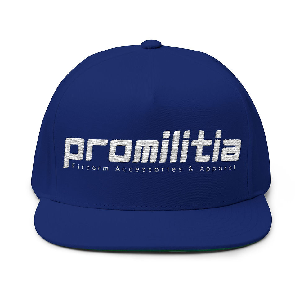 Thumbnail: Promilitia Embroidered Flat Bill Snapback