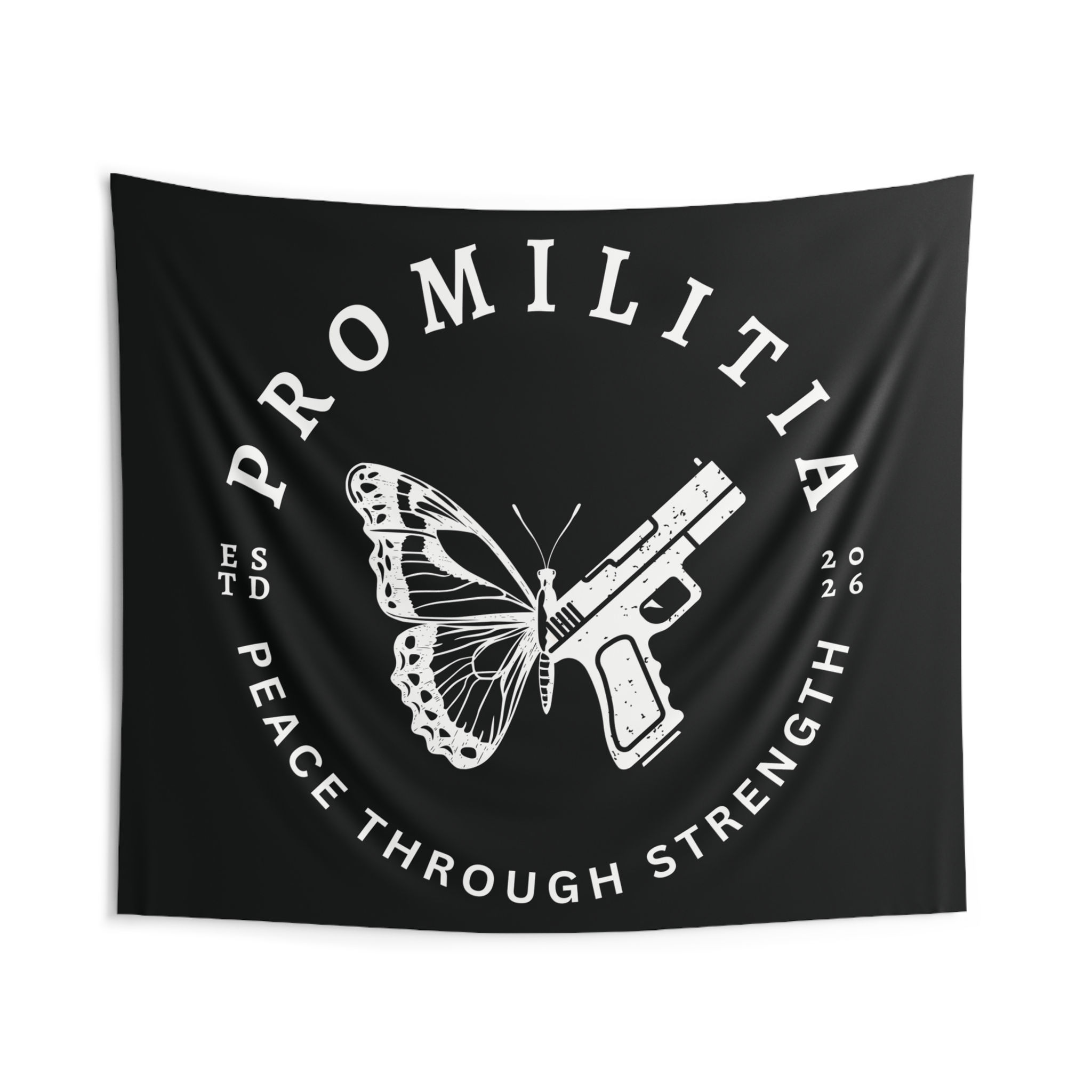Peace Through Strength Tapestry