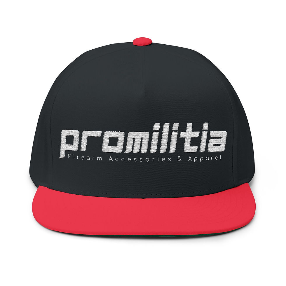 Thumbnail: Promilitia Embroidered Flat Bill Snapback