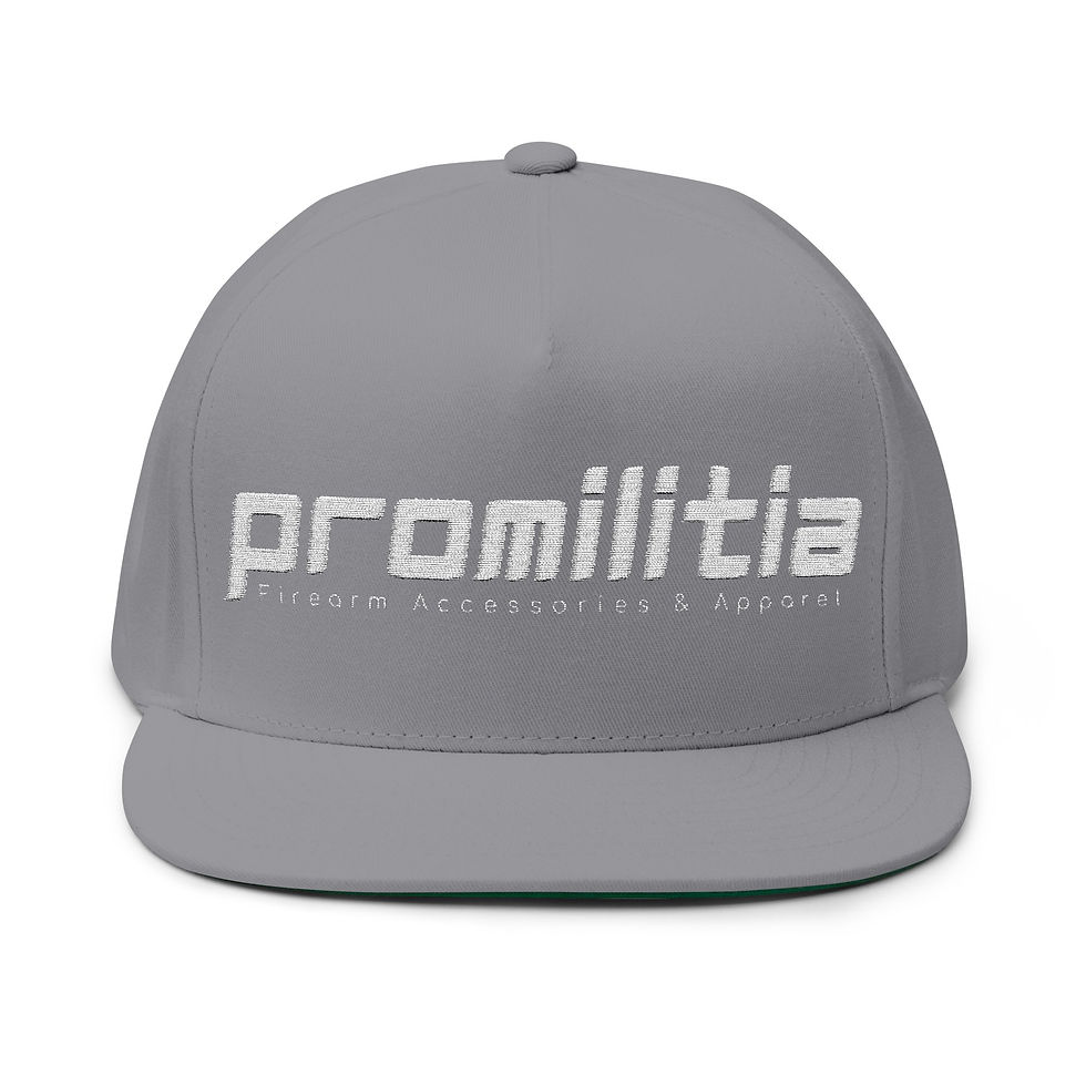 Thumbnail: Promilitia Embroidered Flat Bill Snapback