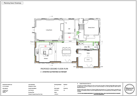 Rear Extension Ground Floor Plans