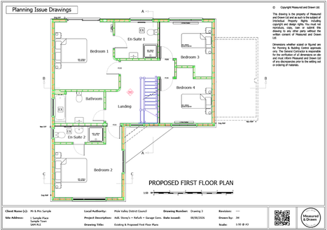 Additional storey upwards extension first floor plan