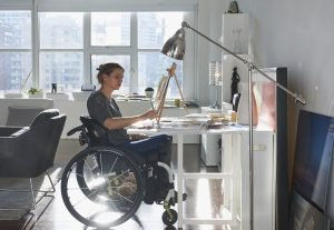 Opening a private door to wheelchair accessible housing
