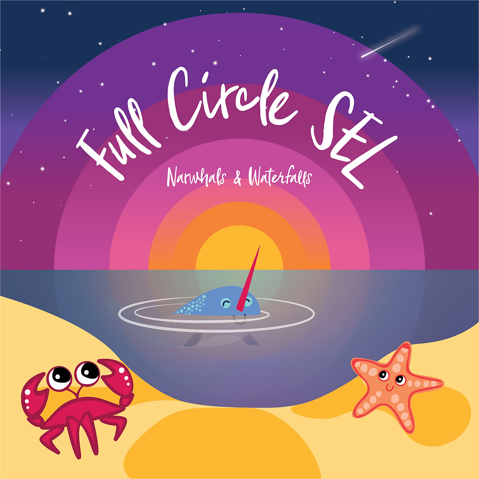 Full Circle SEL Album Art | Narwhals & Waterfalls