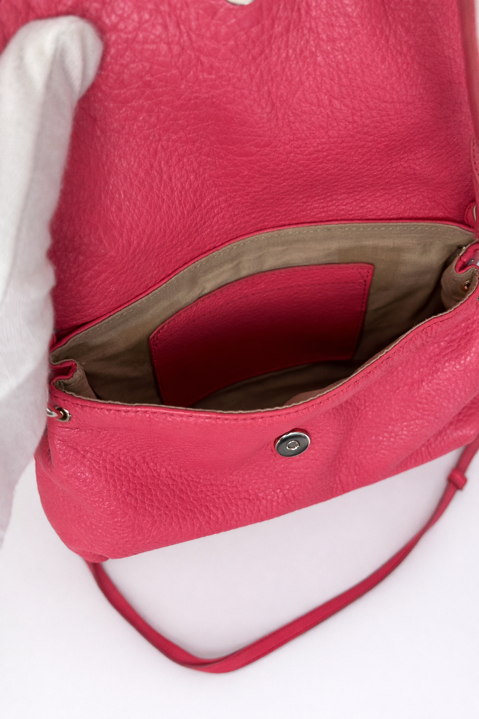 Thumbnail: Chloé Lily Pink Leather Crossbody Bag