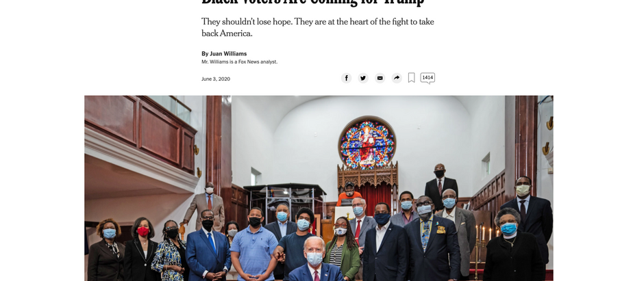 Os eleitores negros estão vindo em direção a Trump