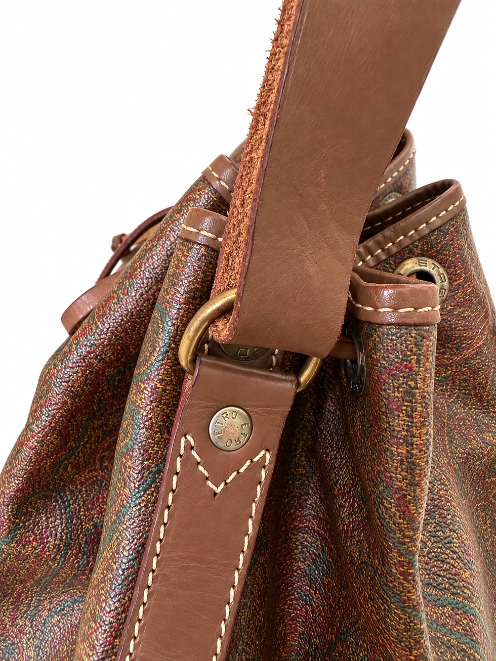 Thumbnail: Vintage Etro Drawstring Bucket Bag