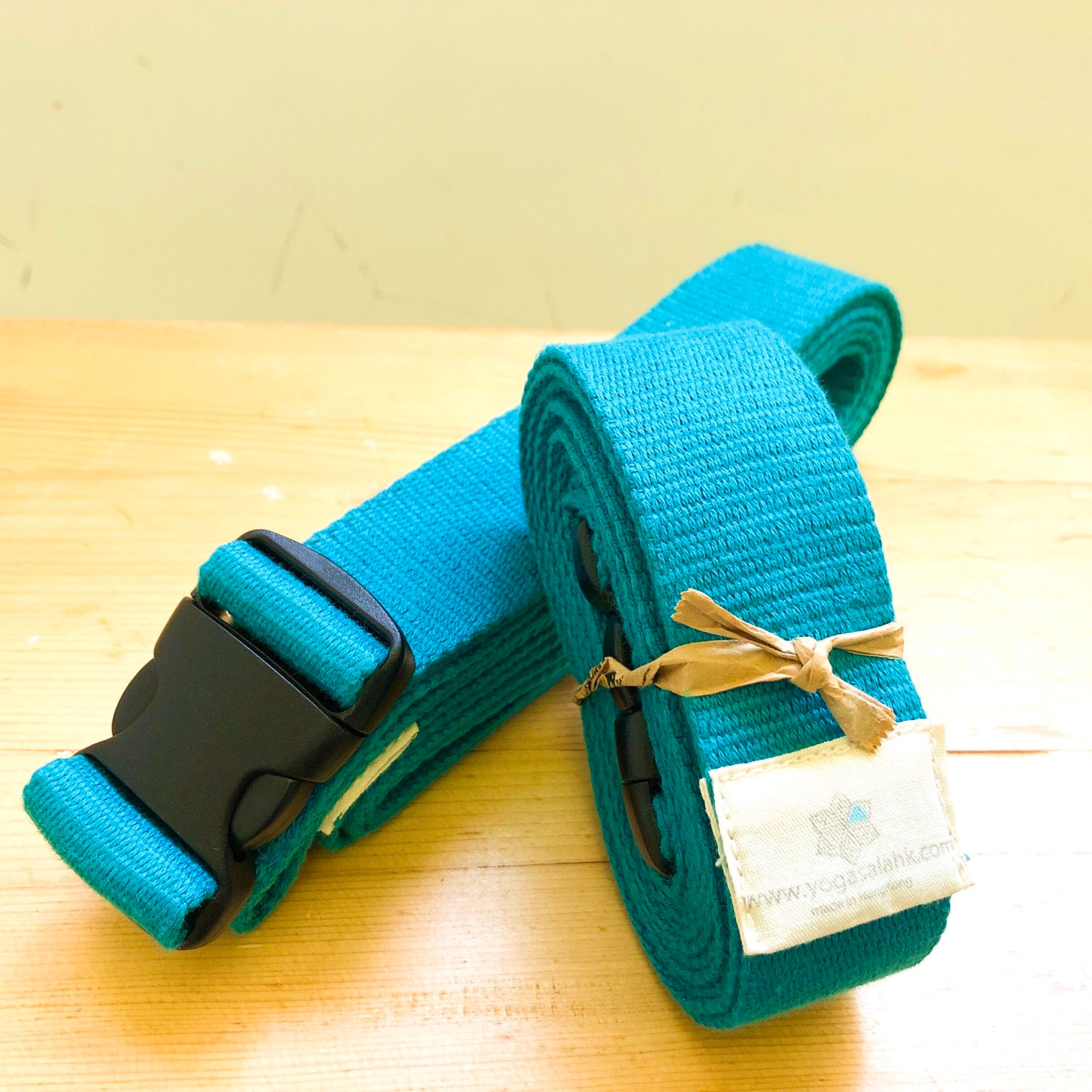 Yoga Strap, YogasalaHK, Iyengar Yoga Props, green,