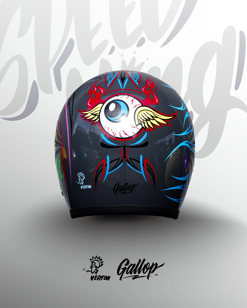 縮圖：日本 虹彩屋 × Gallop- SPEED KING 復古安全帽