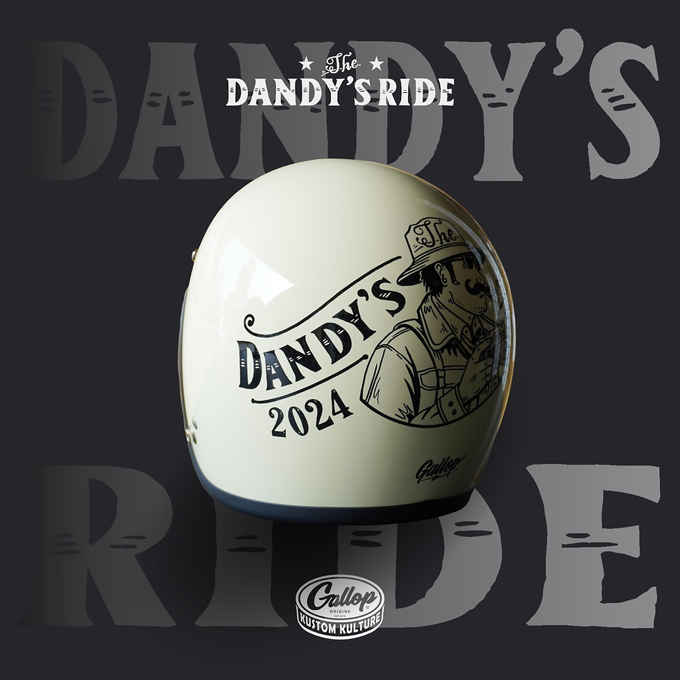 縮圖：2024 12th THE DANDY'S RIDE 鬍子老爹 限定安全帽