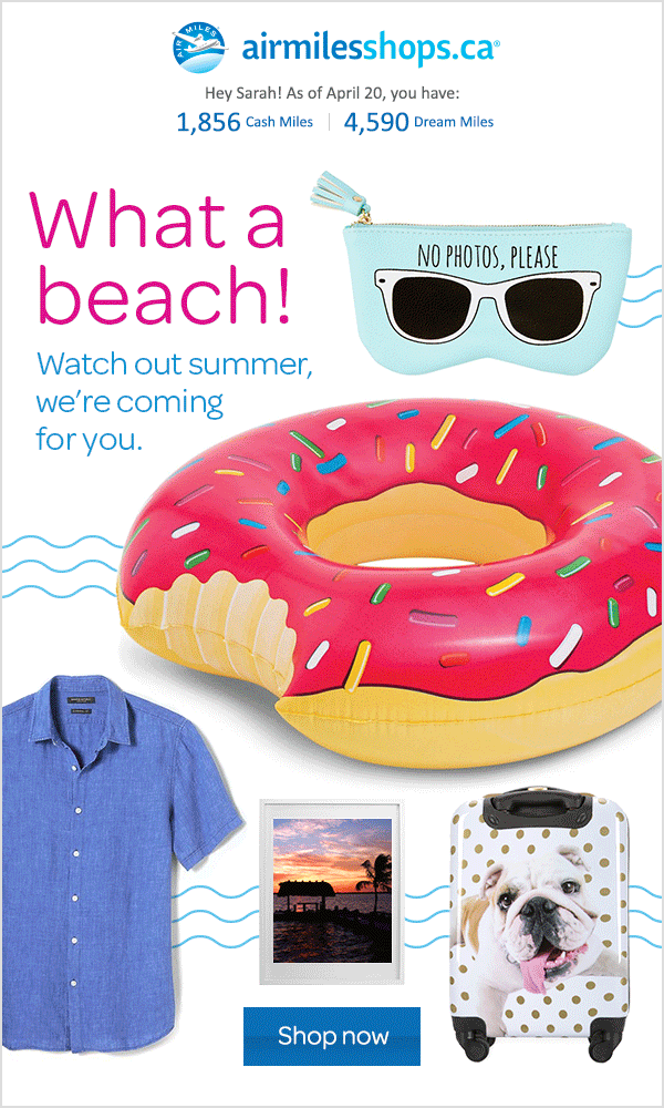 Air Miles Shops Summer Email