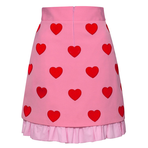 HEARTBEATS Pink Mini Skirt | ana-ljubinkovic