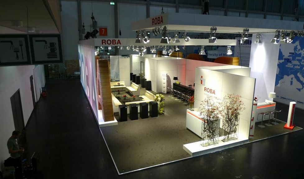 Messestand für Roba von oben