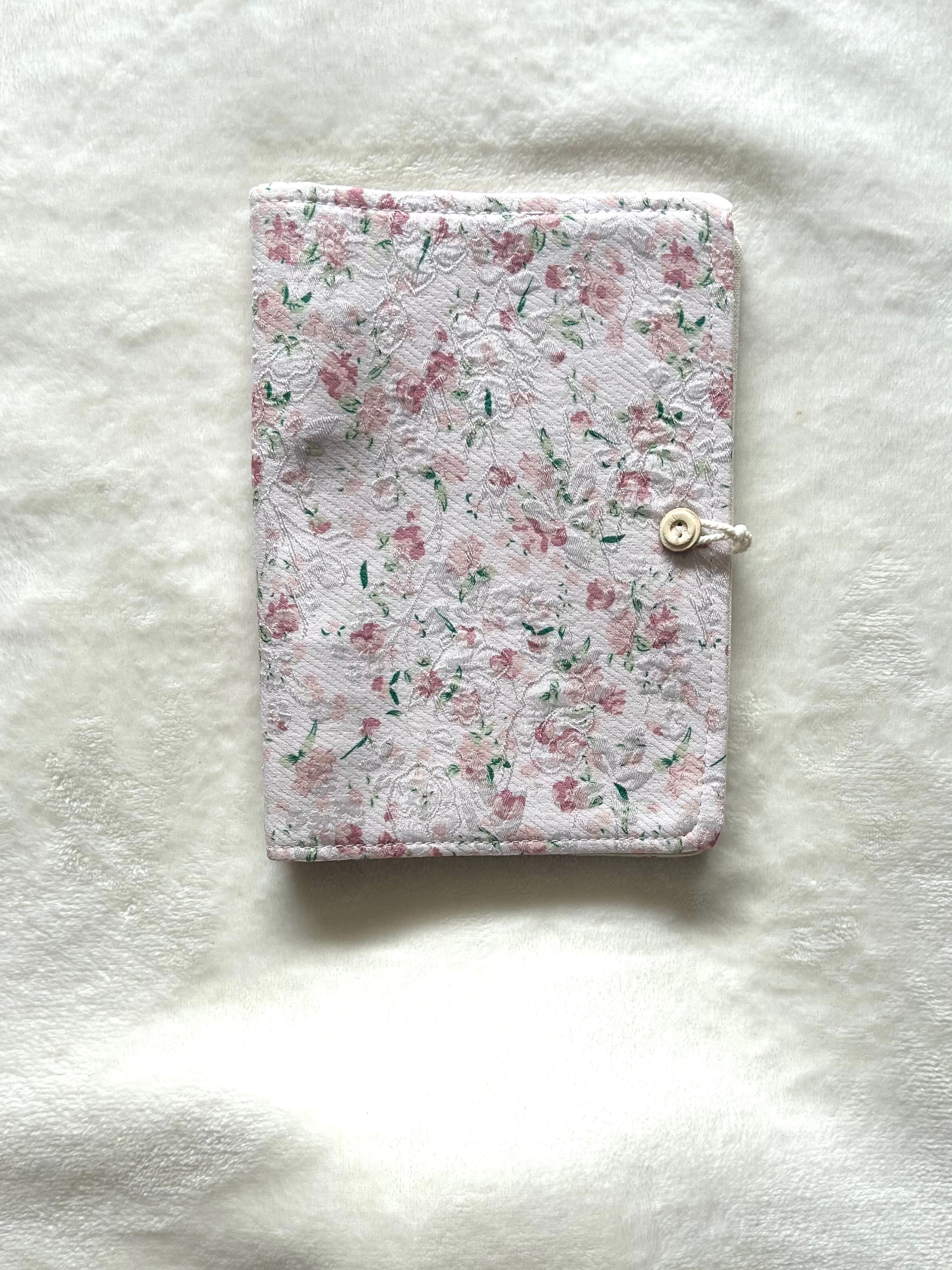 Pink Bloom Fabric Notebook (A5)