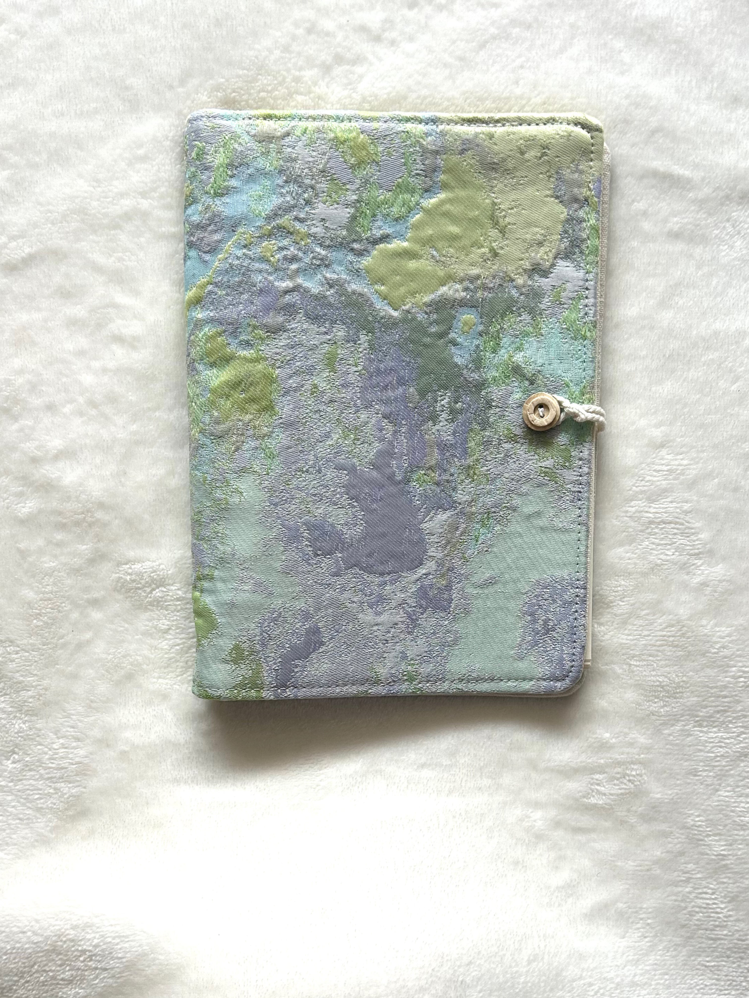 Blue Abstract Fabric Notebook (A5)