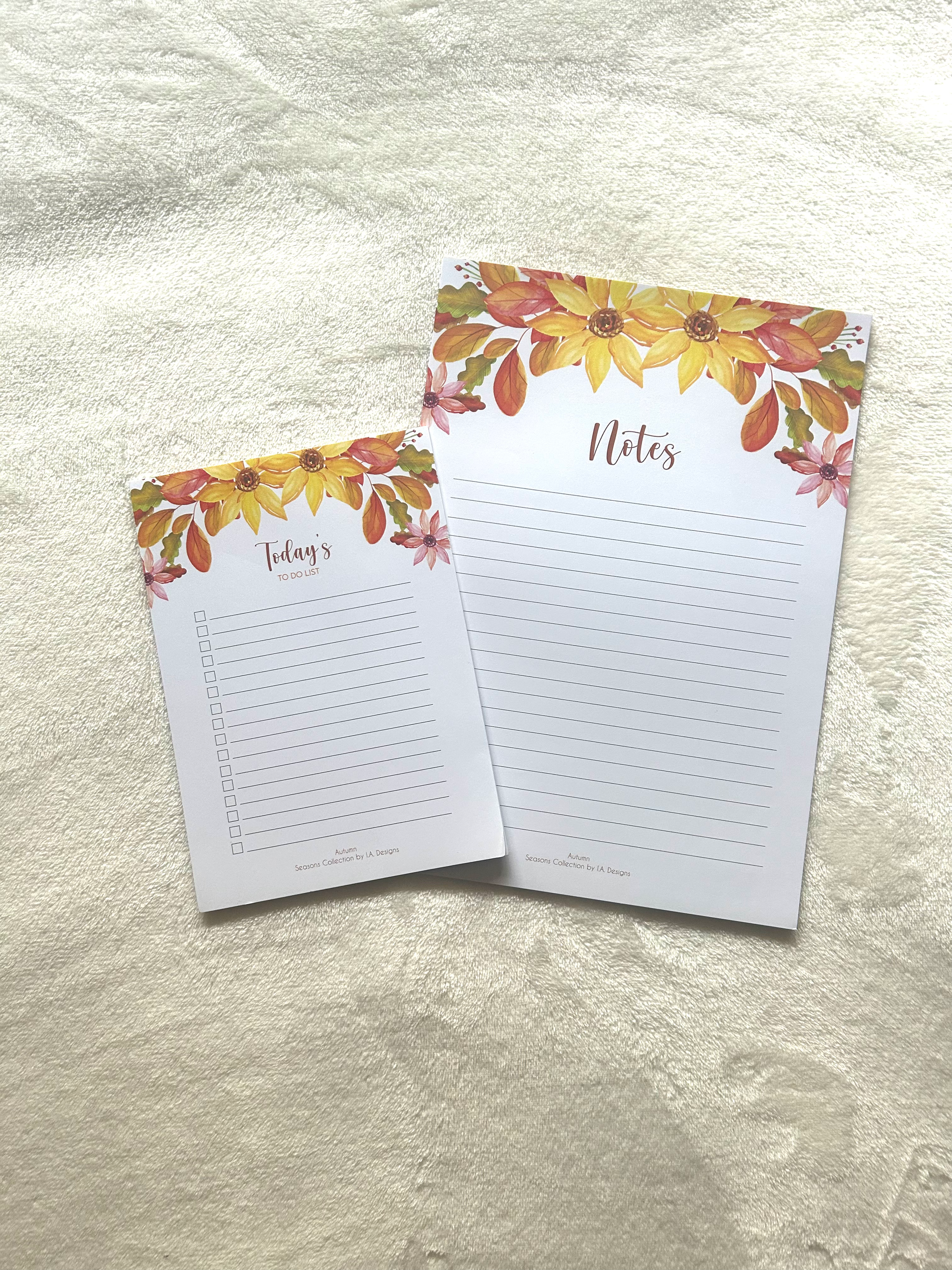 Autumn Seasons Memopad