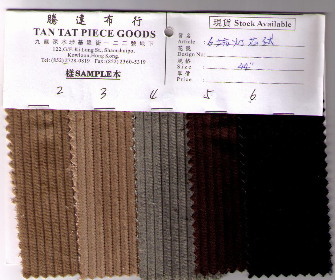 44" 6 Wales Corduroy