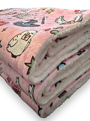 Pink Harry Potter inspired plush blanket for dogs, cats, pets