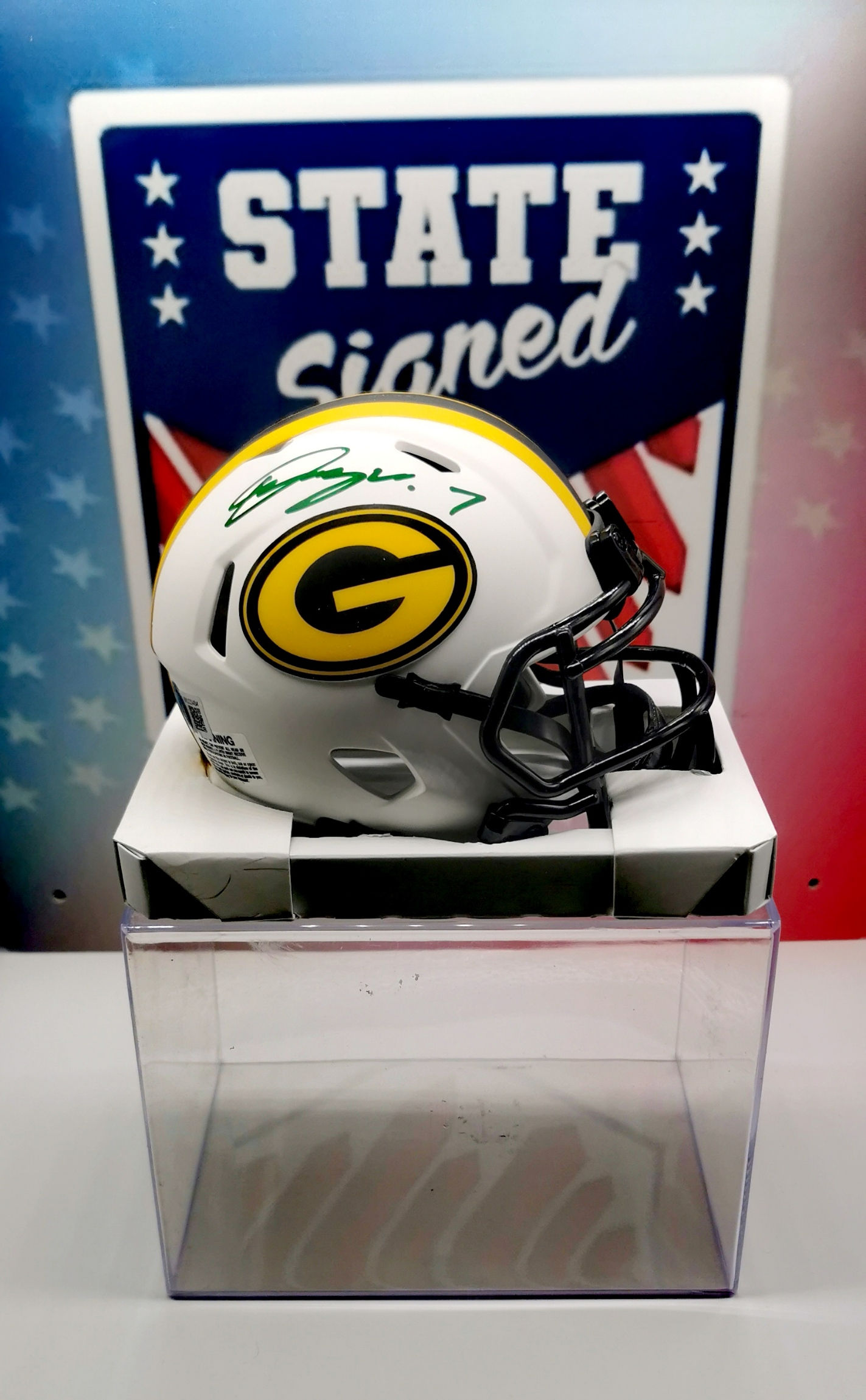 Quay Walker Green Bay Packers Lunar Eclipse Mini Helmet
